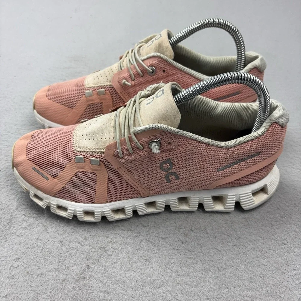 On Cloud Shoes Womens Size 7 Pink CloudTec Mesh Running Sneakers 59.98556